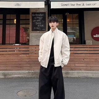 美式cleanfit三防飞行夹克男春秋季新款立领棒球服工装冲锋衣外套