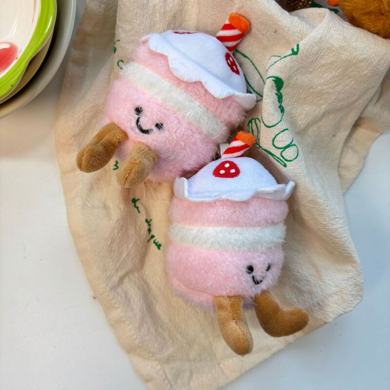 创意毛绒美食挂件趣味美食公仔挂饰少女心百搭装饰挂坠钥匙扣饰品|undefined