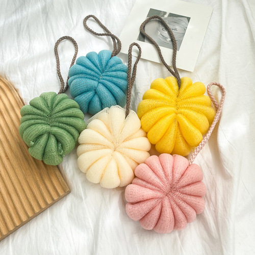 Creative pumpkin shape bath ball bath supplies large bubble bath ball 50g manufacturer wholesale