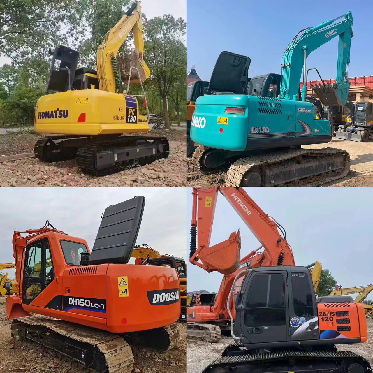 Zhejiang vende 130 Xiaomatsu 120 Sany 135 Volvo 140 Carter 312 Doosan 150 excavadora