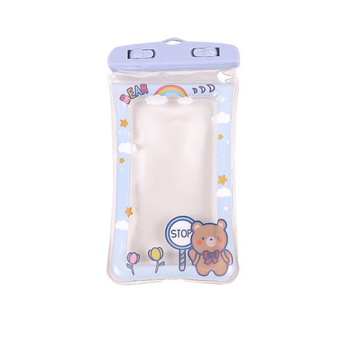 Floating swimming phone bag cute cartoon phone waterproof bag airbag float touch screen protective case wholesale