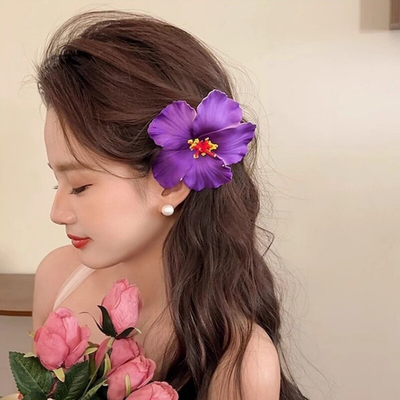 クロスボーダー 9 センチメートル EVA 模擬プルメリアヘアアクセサリーフジの花ハワイアンフラワー結婚式のコサージュ頭飾りアクセサリードライフラワー|undefined