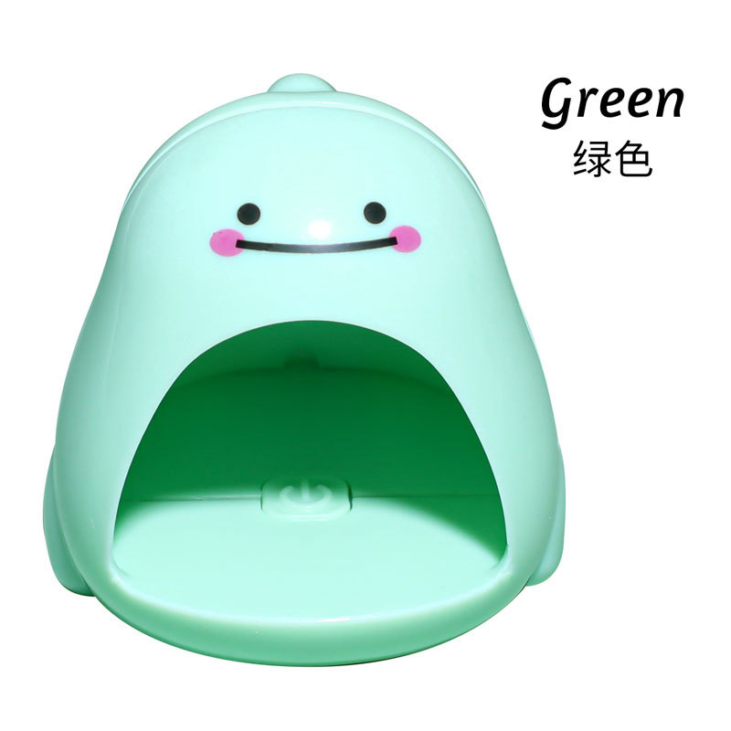 Lámpara para Uñas Mini Dinosaurio, Compacta, USB, Secado Rápido, Sin Quemaduras