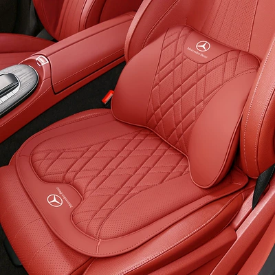 Headrest: for the new E300L/GLC/E-Class C260L/b/mlA200L, with - mercedes-benz-lumbar-support-1-piece-seat-cushion-1-piece-bordeaux-red