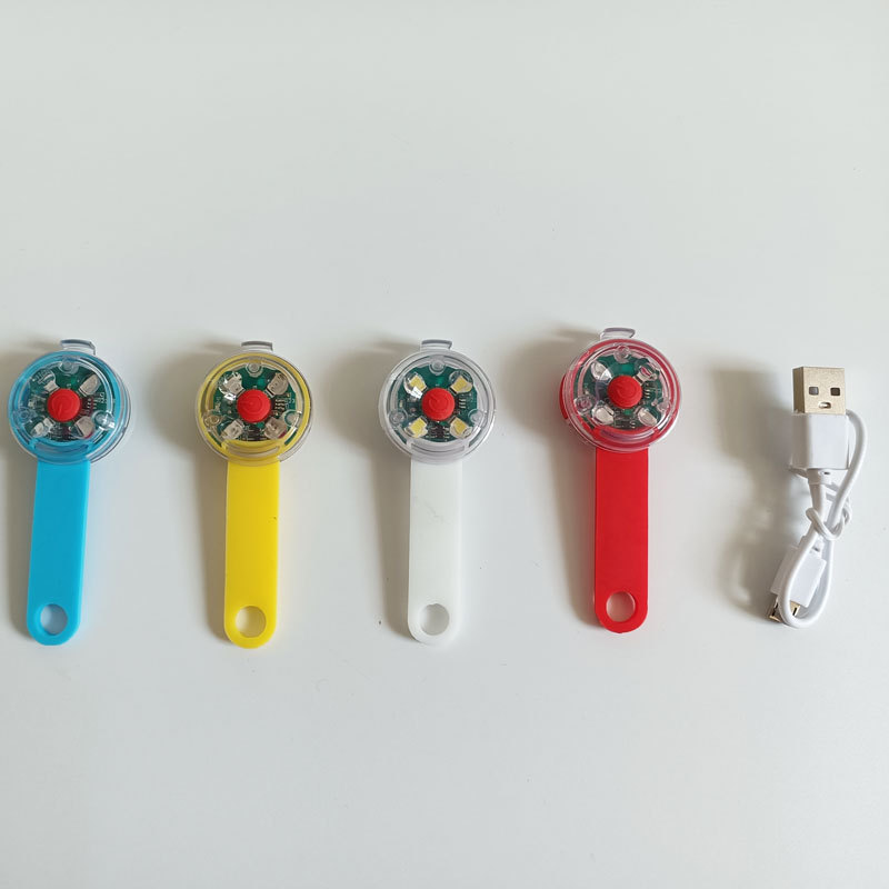 Hot Cross-Border Pet Night Anti-Lost Dog Walking Light Led Colorful Multi-Color Dog Luminous Pendant Dog Light in Stock