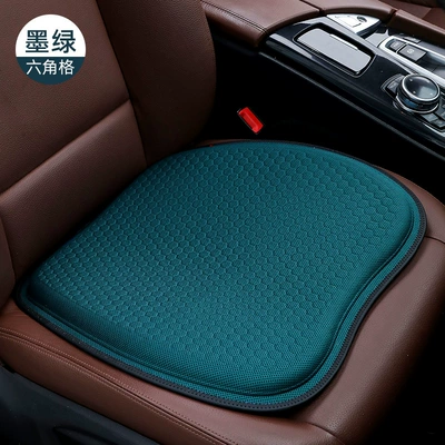 Office Sedentary Seat Cool Cushion – Cool pad - dark-green-gel-jelly-breathable-pad