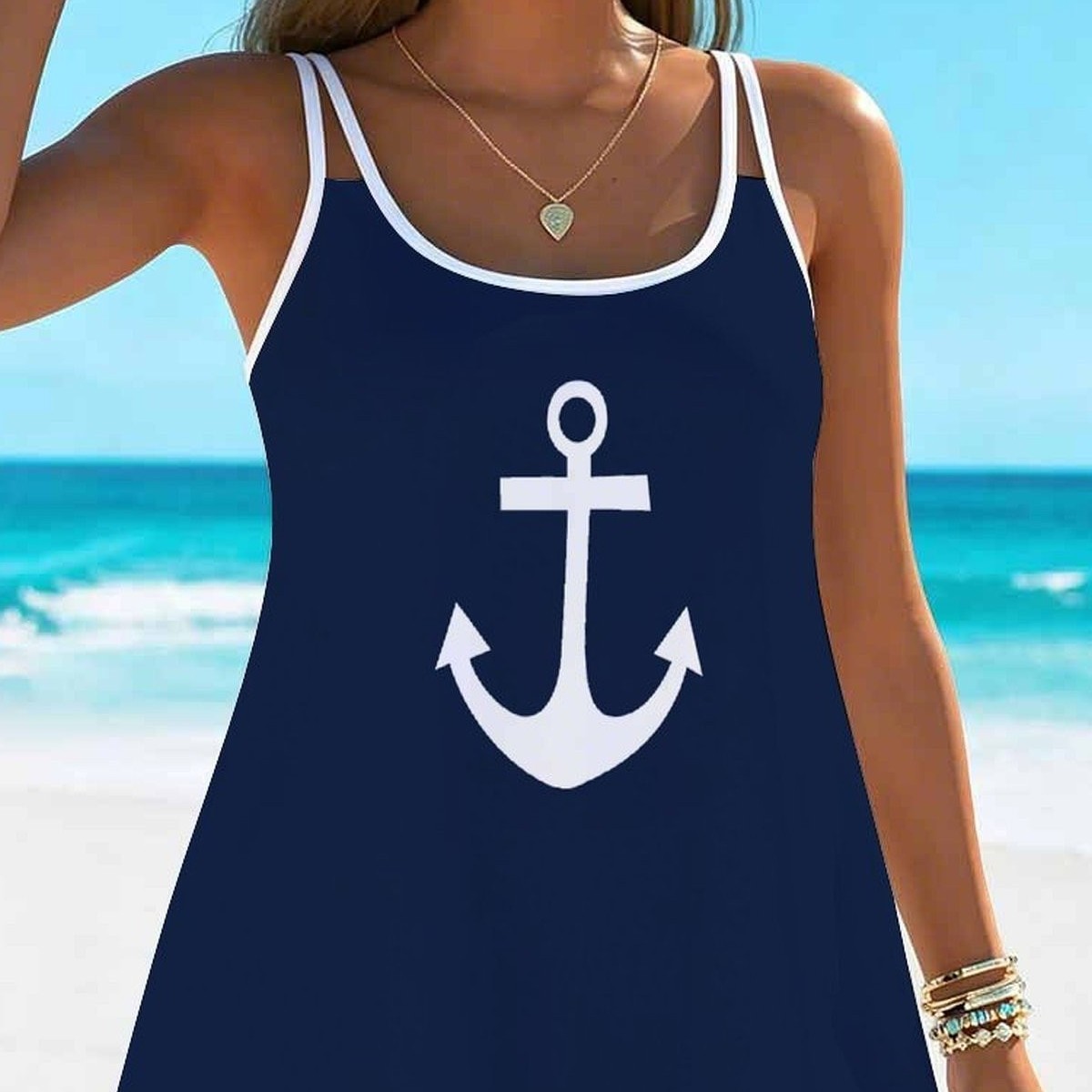 Ayollar uchun ikki qismli bikini mayo, keng, yelkali, bokschi shortilar, turli printli plyaj ta'tilidagi mayolar.