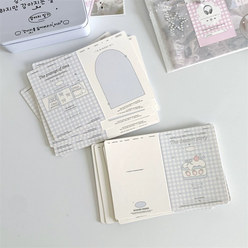 Мини складная карта Инс, декоративные открытки из картона DIY, 7.5×10.5 см (разные)