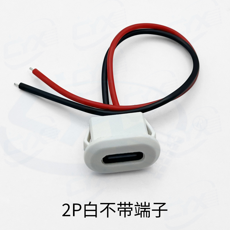 Tipo impermeable C - 2P inyección de pegamento tipo de presión directa base modificada puerto de carga elíptico de automóvil eléctrico