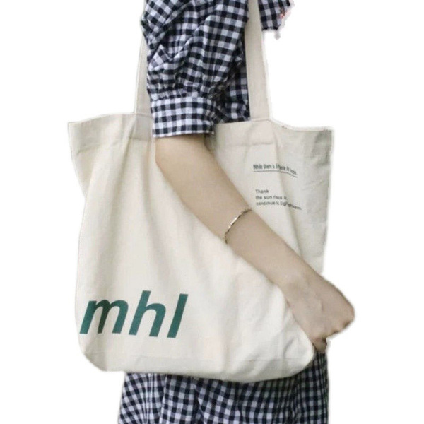 capacious cloth bag with zipper one shoulder