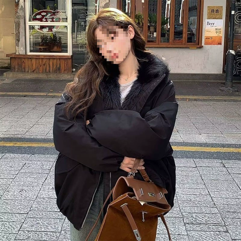 Winter keep warm down jacket for pregnant, American style