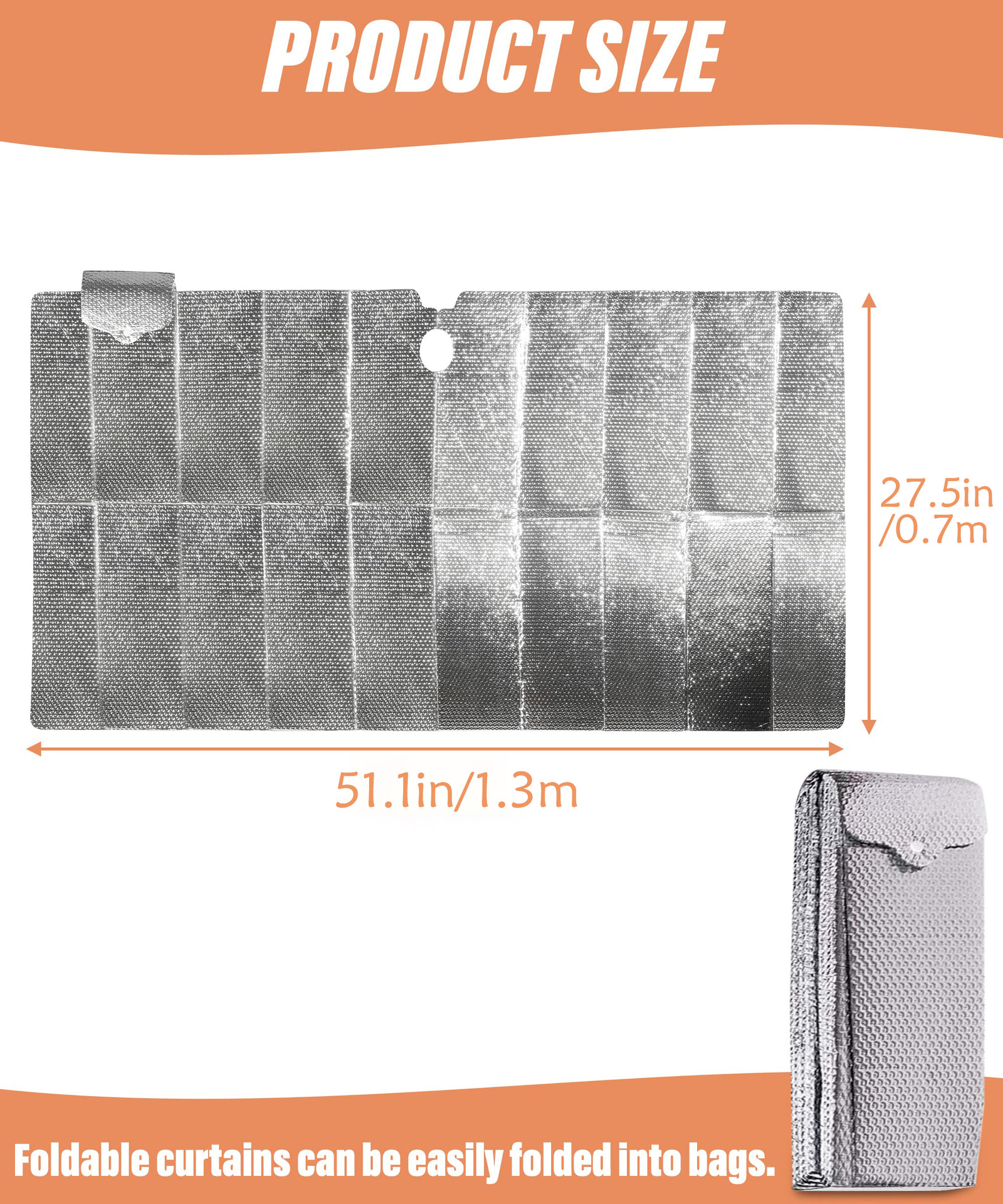Convenient Folding Storage Sun Protection Aluminum Foil Universal Heat Insulation Car Sun Protection Front Sunshade Summer Car Sun Visor