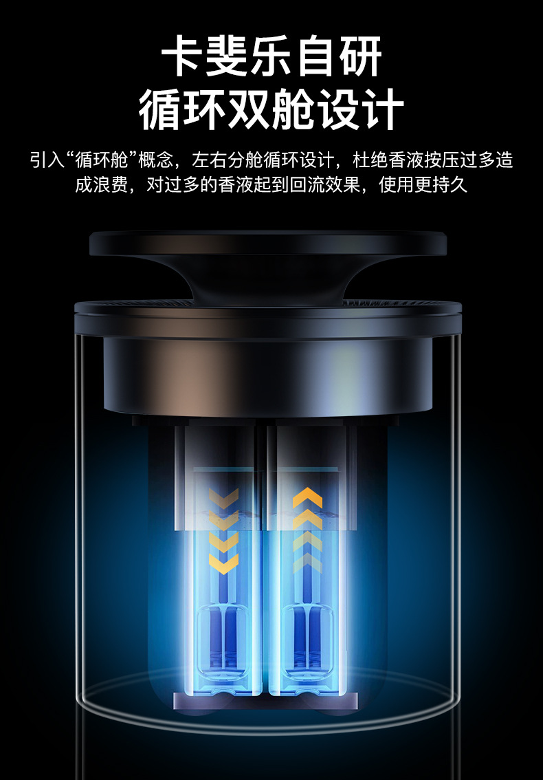 Cafele new car aromatherapy cologne high-end car fragrance lasting light fragrance car perfume large capacity