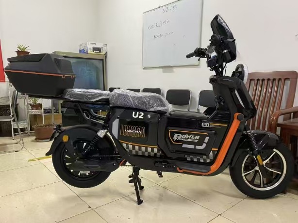 Cross-border export of U2 electric motorcycle 48V adult electric scooter with double seat and long range electric bicycle