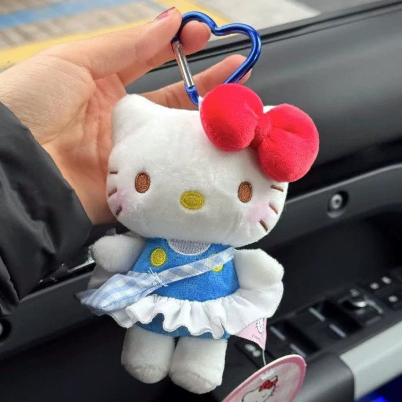 Sanrio, hello kitty, подлинная классическая мультяшная плюшевая кукла, сумка, упаковка, брелок