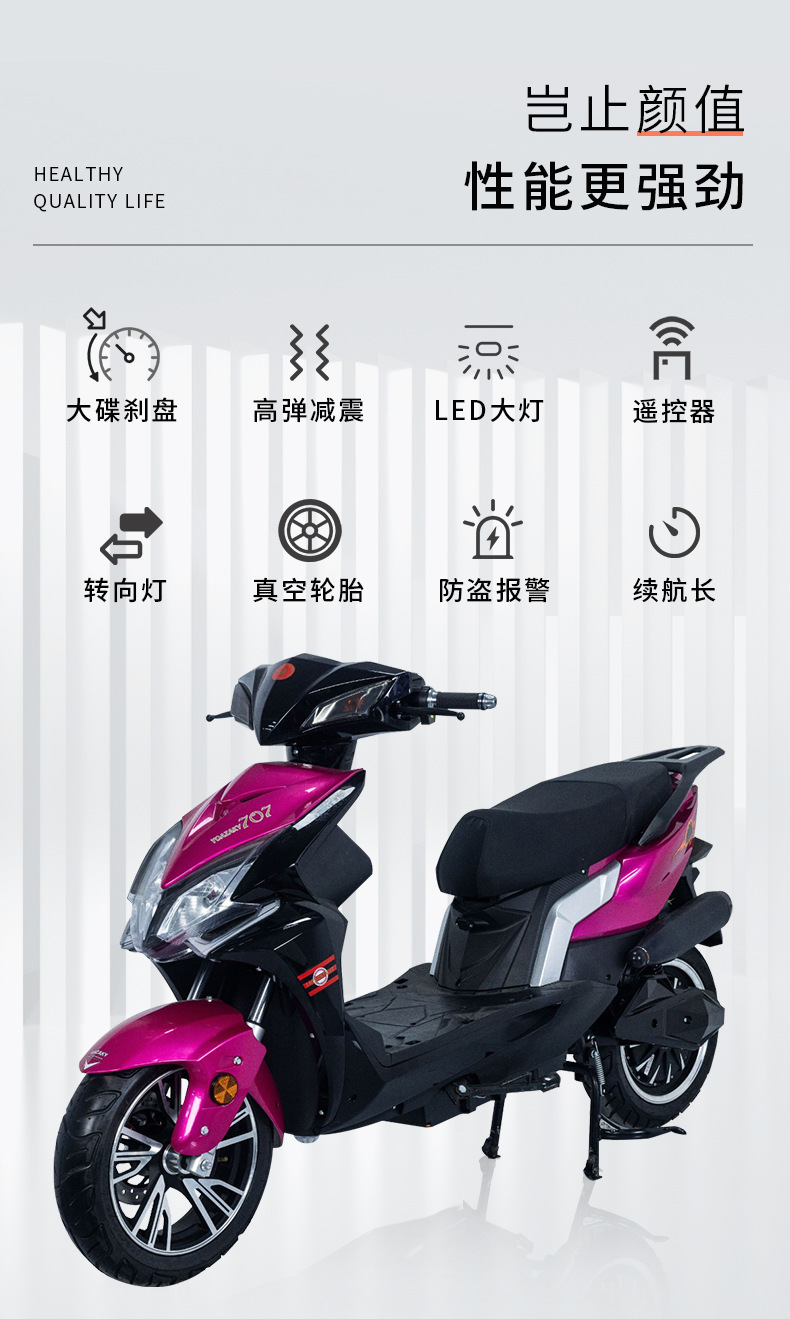 Direct Export to Europe, Whole Vehicle Shipment, Thunder King Electric Scooter, Adult Electric Motorcycle, Electric Vehicle Foreign Trade