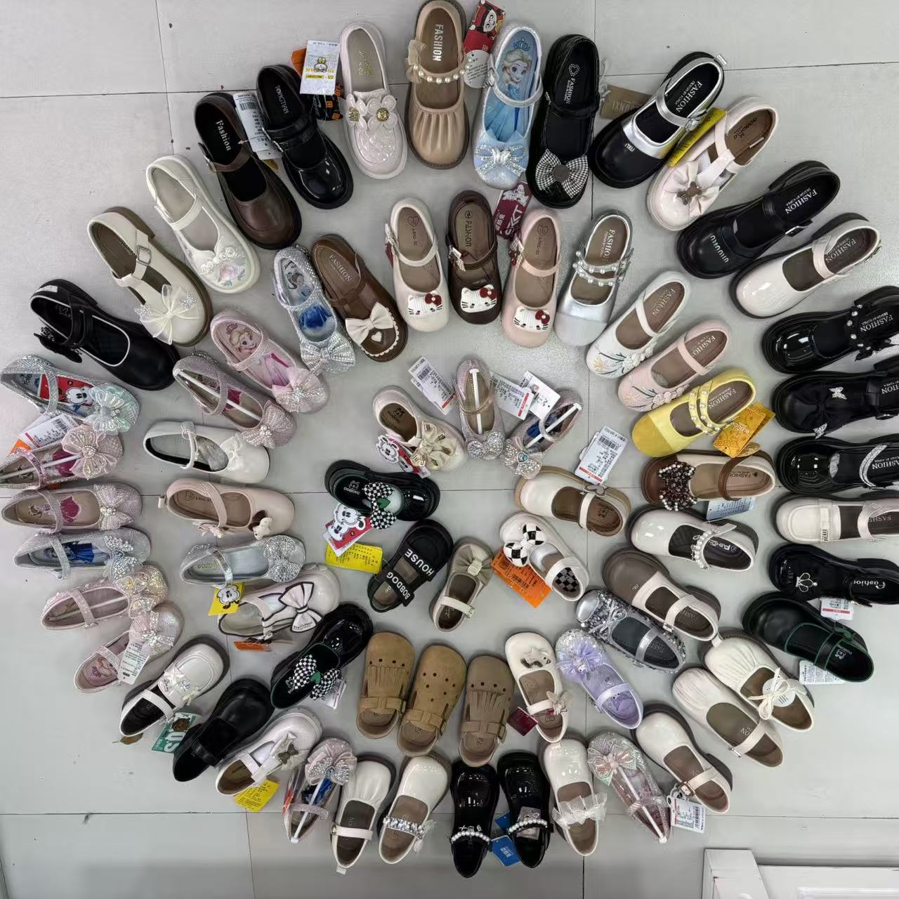 New Princess Leather Shoes, Comfortable Crystal Girls' Leather Shoes, Summer Strap Sandals, Princess Shoes, Mixed Wholesale