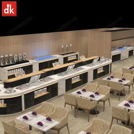 单位食堂大理石自助餐台设计定制自助餐台图片生产厂家