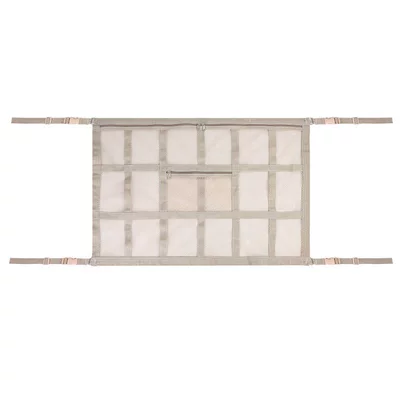 Car storage bag/box, Storage Bag - the-fifth-generation-beige-18-grid-double-layer-double-pocket-enhanced-luxury-model-7050cm
