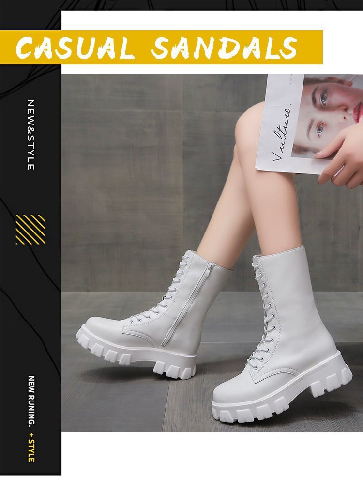 Hoge martin boots met veters voor dames lederen motorlaarzen_voghion.com