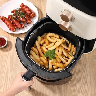 Factory Direct Supply Cross-Border Air Fryer Tray Square Spray Non-Stick Inner Basket Baking Pan Household Baking Cake Oven Tray