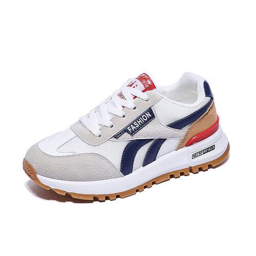 2024 spring new shoes for women, fashionable flat-soled casual trendy junior high school students mesh breathable running sneakers