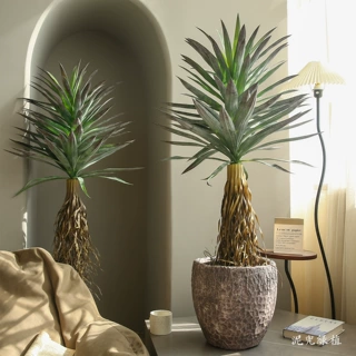 仿真绿植稻草人造景龙血树室内大型落地假植物楼梯下景观装饰品