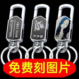 2025年新款多功能陀螺汽车钥匙扣男士创意开瓶器高档防丢腰挂挂件
