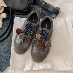 韩版软平底德训鞋女秋季2025新款百搭复古运动休闲小白鞋小众单鞋