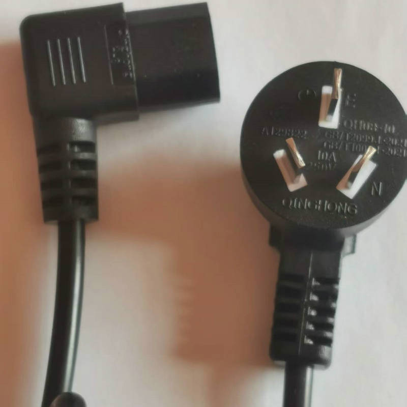 国标弯头电源线支持定 制品字尾多规格电饭锅电脑主机电源线