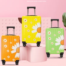 行李箱女20寸新款时尚小清新可爱小雏菊拉杆箱糖果色pc旅行登机箱