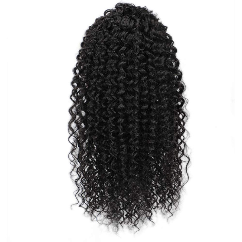 Chignon afro bouclé synthétique extension queue de cheval_voghion.com