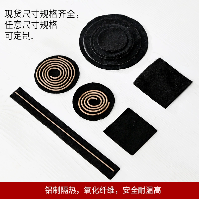 Огнестойкий хлопок, материал подставки для курильницы, алюминиевая фольга, изоляционный хлопок, огнестойкий хлопок, устойчивый к высоким температурам, огнестойкий хлопок, бытовая курильница, хлопок для благовоний
