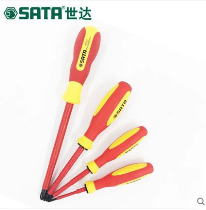 G серия Sata/ с трехцветной рукояткой крестовая изоляционная отвертка 61211/61212/61213/61214