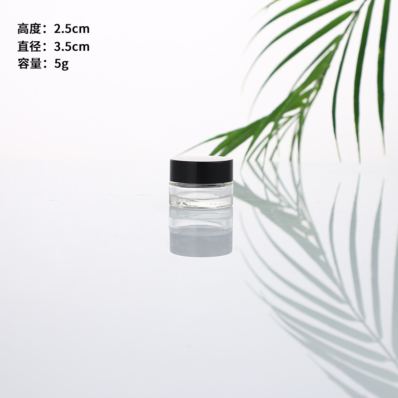 现货批发透明玻璃膏霜瓶高档化妆品瓶眼霜面霜瓶药膏瓶试用装分装|undefined