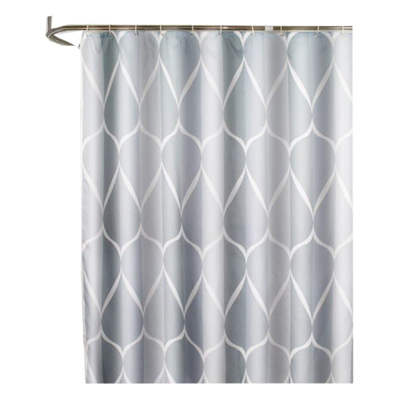 Трансграничная поставка, простая водонепроницаемая занавеска для душа, утолщенная полиэфирная ткань, производитель занавесок для ванной комнаты, прямые поставки, занавеска для душа для ванной комнаты, оптовая продажа