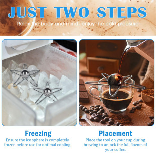 40MM stainless steel solid ball hand grinding coffee cooling Artifact coffee cooling ball cooling ball