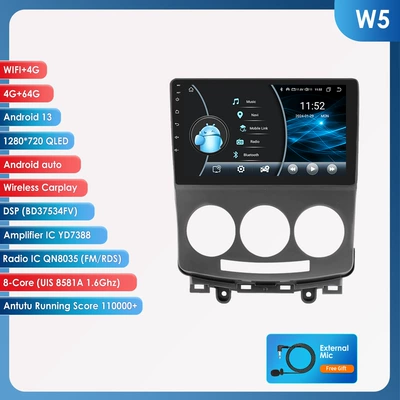 DVD Navigation – suitable for Mazda 5 Android - 464g-wifi4g-lte-version-8581a-carplay-eight-core-9inch-suitable-for-05-10-mazda-5
