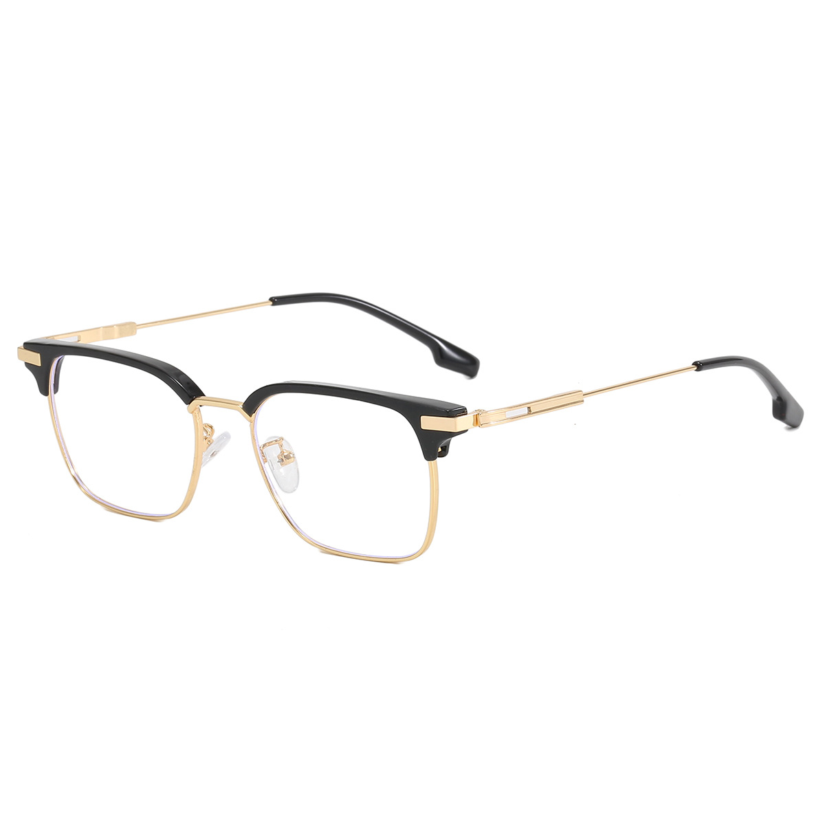 2024 moda gafas de sol cuadradas llanura elegante estilo novio gafas de sol de los hombres de moda personalizada Sven gafas lisas