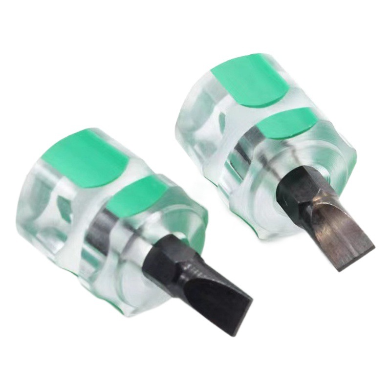 Mango corto destornillador mini grande Pequeño rábano cabeza Cruz pequeño destornillador Fender traje herramienta de reparación