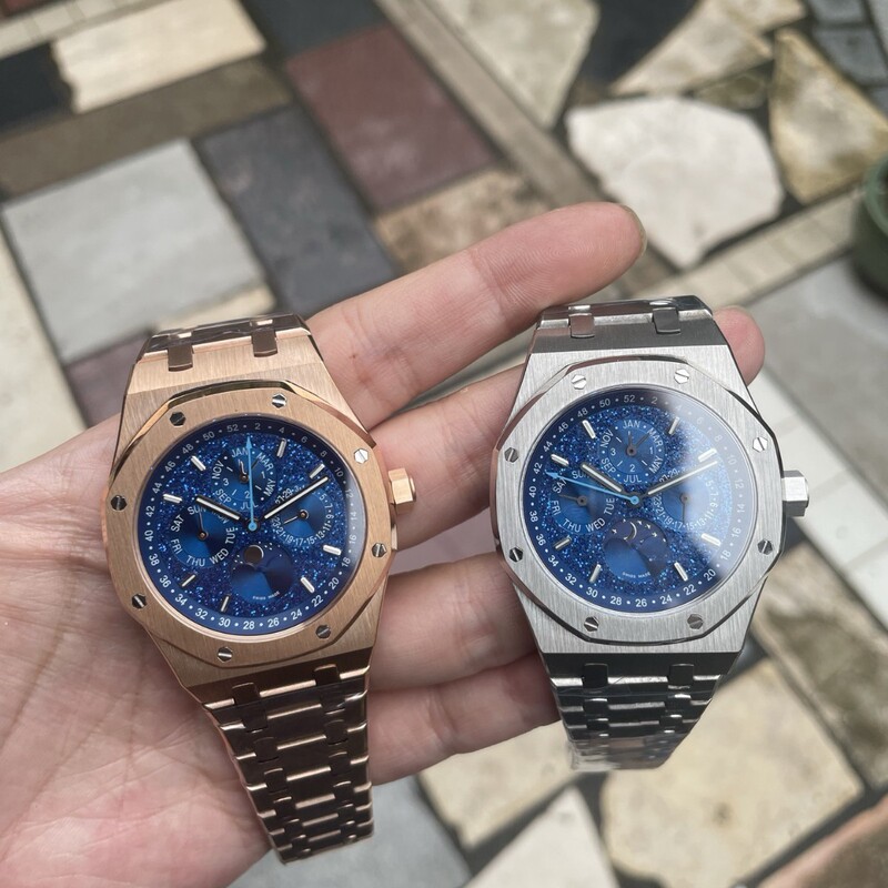 Bbr Aliexpress Ap Royal Oak 26574 Perpetual Calendar Multifunction Chronograph 5134 Movement Mechanical Watch for Men