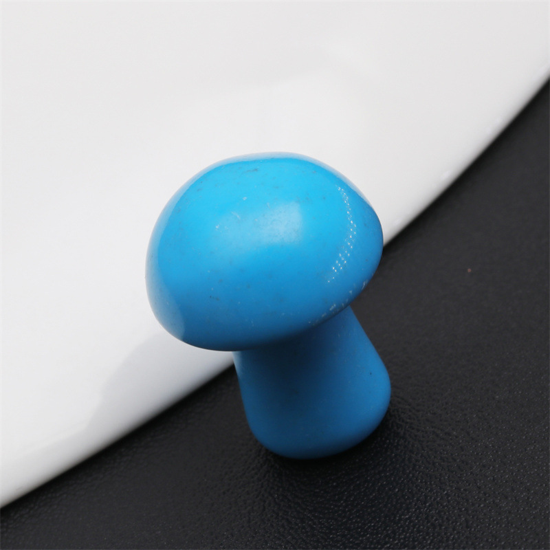 Cristal de ágata piedra semipreciosa Mini seta decoración maceta pecera DIY joyería decorativa seta transfronteriza