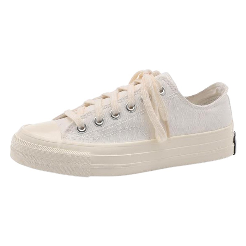 Zapatos de lona totalmente blancos de las mujeres verano nuevo tablero estudiante estilo coreano ulzzang Harajuku transpirable 1970s zapatos moda
