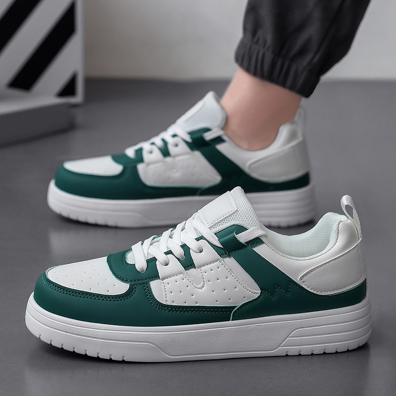 Zapatos transfronterizos para hombres y mujeres, nuevos zapatos de moda, zapatos de cuero transpirables, cómodos zapatos de skateboard casuales.