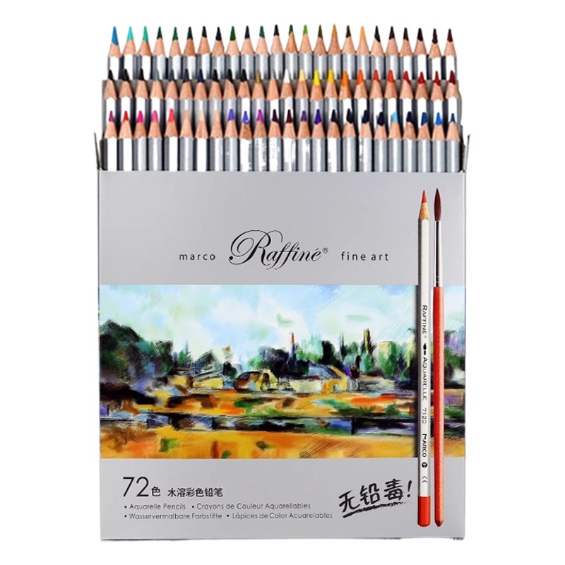 [Precio fresco] MARCO Marco 7120 Plomo de color soluble en agua 24 colores 36 colores 48 colores 72 colores Caballo profesional