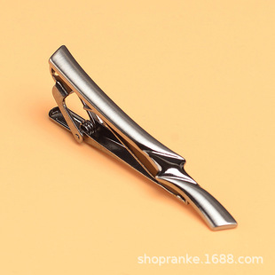 Tie Clip Black Special-Shaped Design Metal Business Professional Tie Accessories Pin Fashion Creative Gift for Men and Women