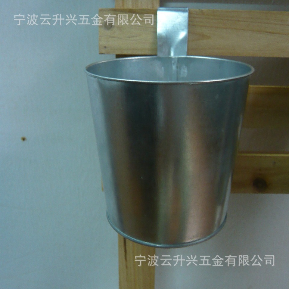 镀锌铁桶挂钩桶直角挂钩桶小铁桶工艺铁桶收纳铁皮圆桶