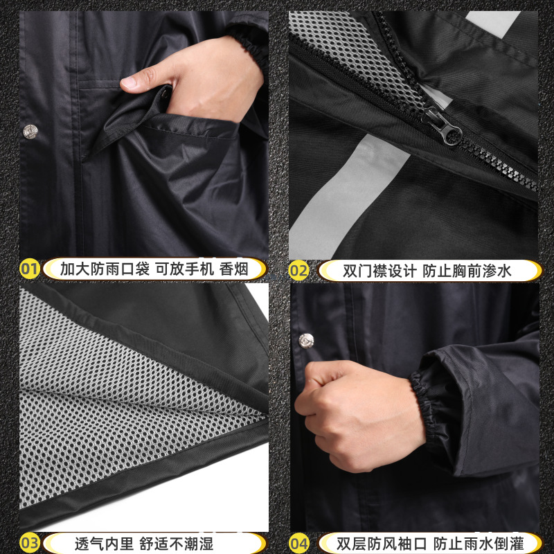 Impermeable engrosada adulto seguro de trabajo para llevar motocicleta reflexivo deber dividir impermeable pantalones de lluvia traje transfronterizo al por mayor