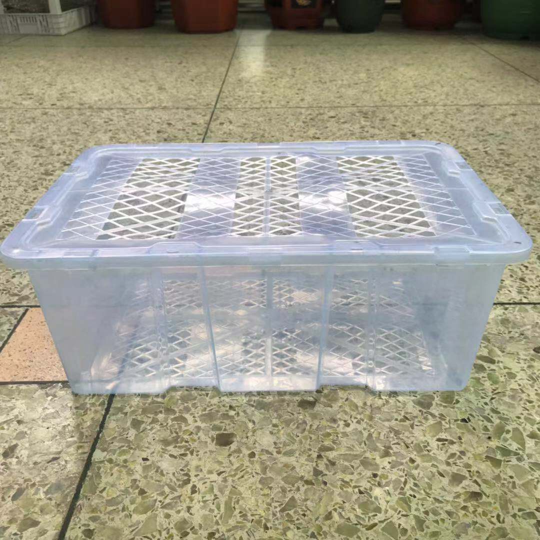 一次性荔枝包装运输周转框 塑料箱子 水果密封筐长方形箩筐龙眼筐