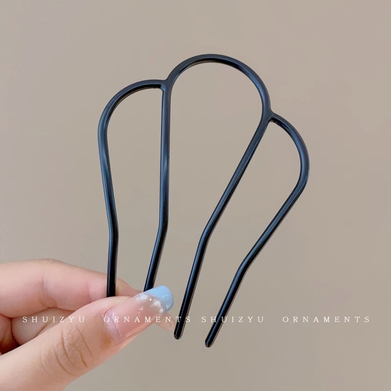 Peine de inserción de artefacto para el cabello con cabeza de bola fija, horquilla para mujer, horquilla al revés, horquilla en forma de U, nuevo peine para el cabello 2025